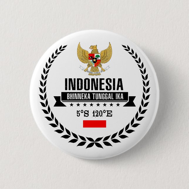 Indonesien Button (Vorderseite)
