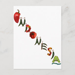 Indonesien Chili Paprikaschoten Postkarte