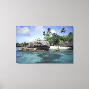 Indonesien. Felsformationen entlang der Küste Leinwanddruck