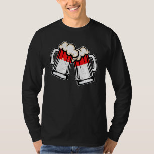 Indonesien-Flagge Bierkrug Cooles indonesisches T-Shirt