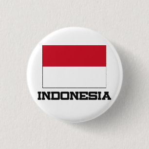 Indonesien-Flagge Button
