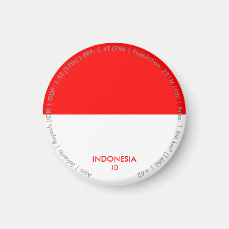 Indonesien-Flaggen-Magnet Magnet