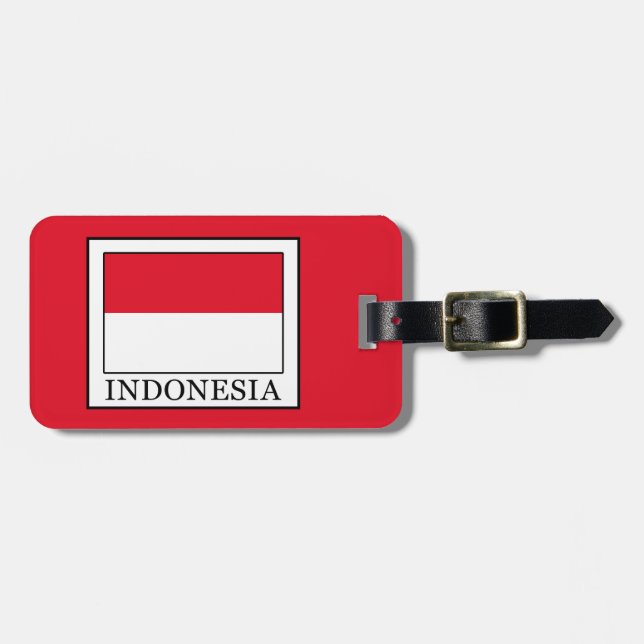 Indonesien Gepäckanhänger (Vorderseite horizontal)