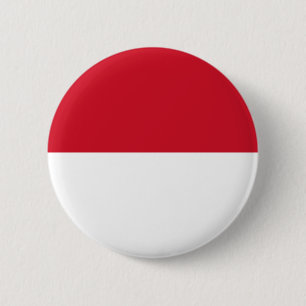 Indonesien ID, Jakarta, Flagge Button