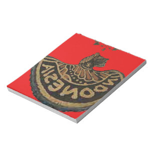 Indonesien Javanese Shadow Puppet Kulturkunst Notizblock