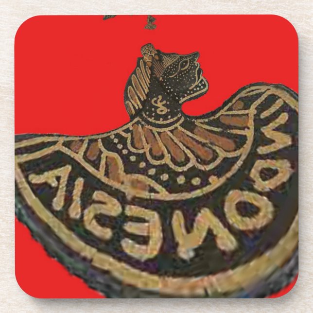 Indonesien Javanese Shadow Puppet Kulturkunst Untersetzer (Vorderseite)