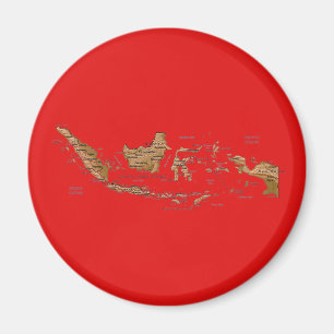Indonesien-Karten-Magnet Magnet