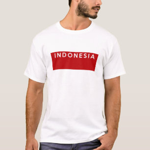 Indonesien-Landesflaggetextname T-Shirt