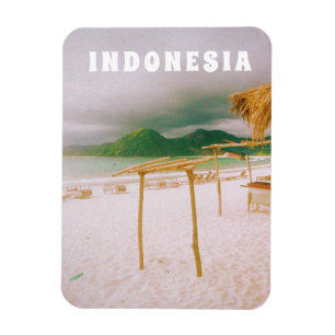 Indonesien Lombok Tropical Paradise Druck Magnet