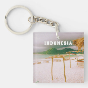 Indonesien Lombok Tropical Paradise Druck  Schlüsselanhänger
