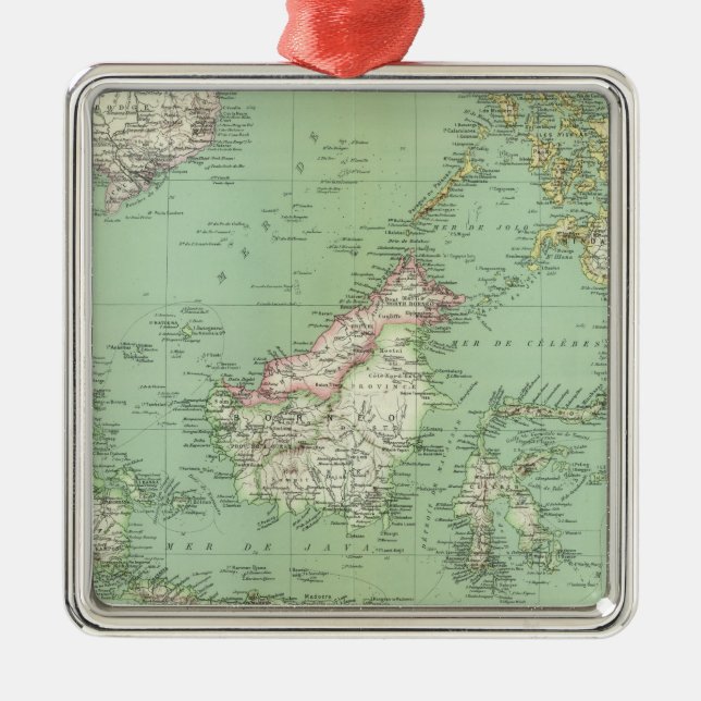 Indonesien, Malaysia Ornament Aus Metall (Vorne)