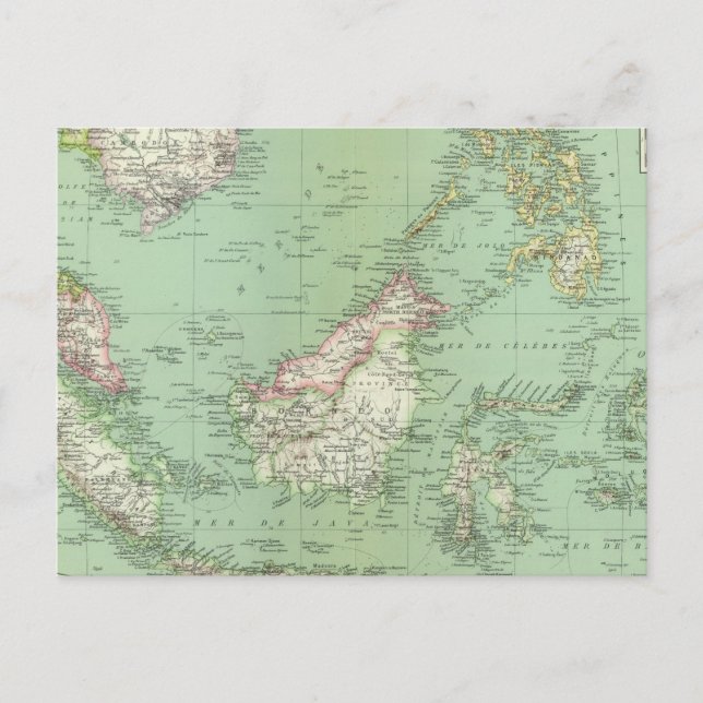 Indonesien, Malaysia Postkarte (Vorderseite)