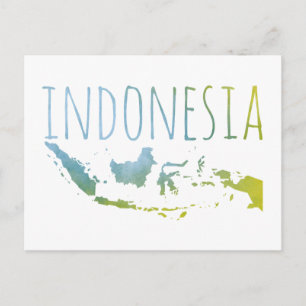 Indonesien Postkarte