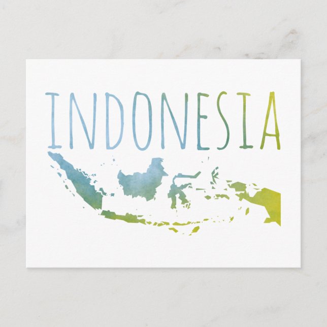 Indonesien Postkarte (Vorderseite)