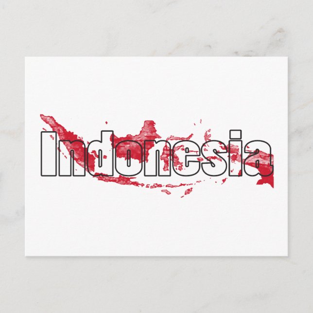 Indonesien Postkarte (Vorderseite)