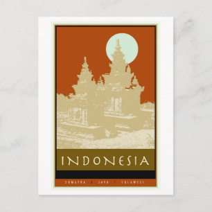 Indonesien Postkarte