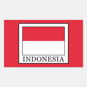 Indonesien Rechteckiger Aufkleber