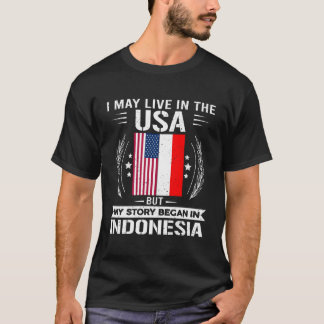 Indonesien Shirt stolz auf Indonesien und die USA