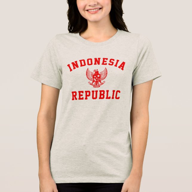 Indonesien Tri-Blend Shirt (Vorderseite)