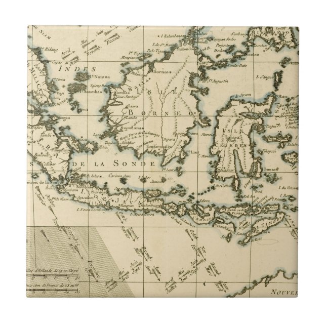Indonesien und die Philippinen Fliese (Vorderseite)