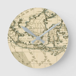 Indonesien und die Philippinen Runde Wanduhr