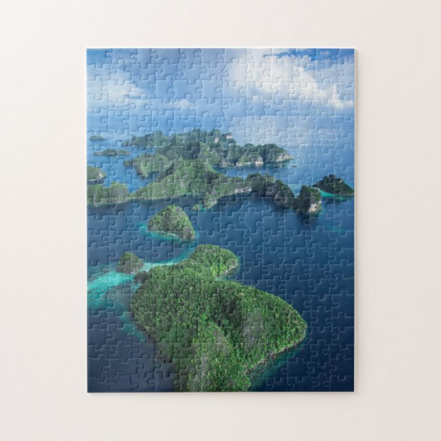 Indonesien, West-Papua. Luft von Raja Ampat Puzzle (Vertikal)