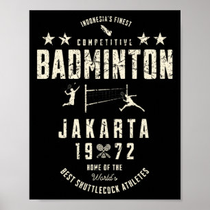 Indonesiens stärkstes wettbewerbsfähiges Dminton V Poster