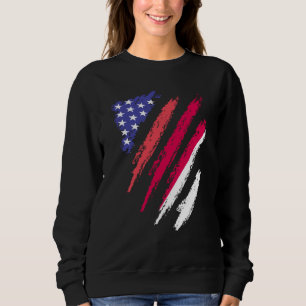 Indonesisch-amerikanischer Patriot gewachsenes Her Sweatshirt