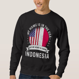 Indonesisch-amerikanischer Patriot stolz in USA F Sweatshirt