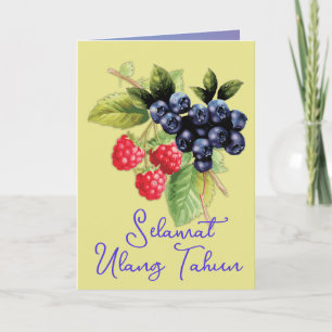 Indonesisch Happy Birthday Selamat Ulang Tahun Karte