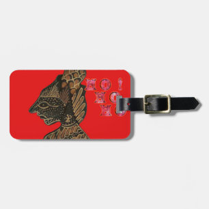 Indonesisch Shadow Puppet Hospho Design auf roter  Gepäckanhänger