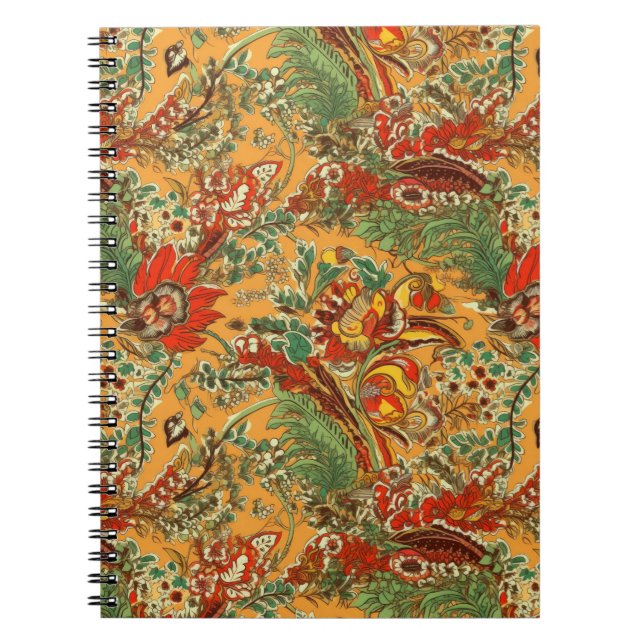 Indonesische Batik balinesisch Yellow Orange Notizblock (Vorderseite)
