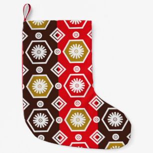 indonesische Batik-Motive mit sehr markantem Plan Kleiner Weihnachtsstrumpf