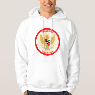 indonesische Emblem-Circle-Form Hoodie