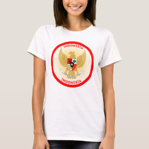indonesische Emblem-Circle-Form T-Shirt