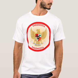 indonesische Emblem-Circle-Form T-Shirt