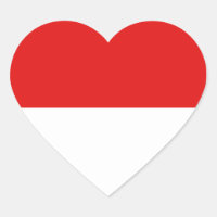 Indonesische Flag-Heftsticker