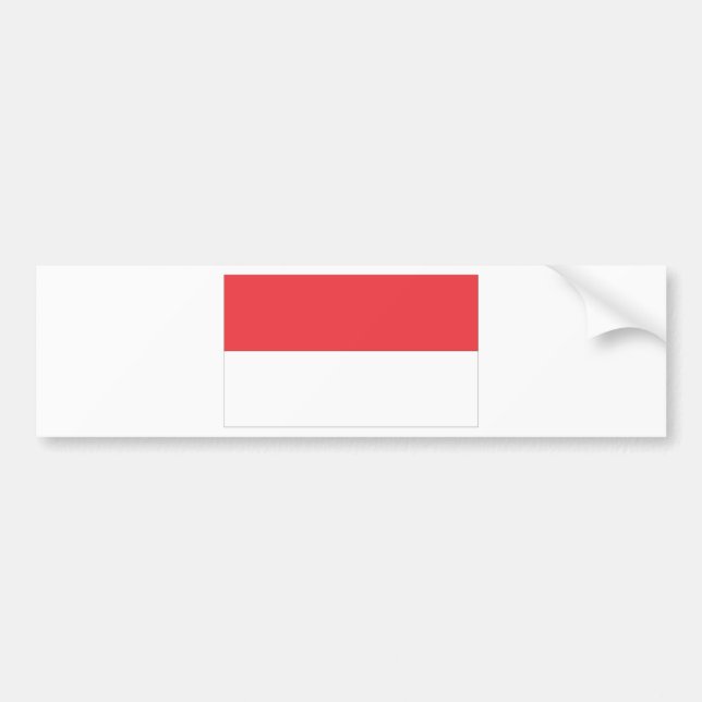 Indonesische Flagge Autoaufkleber (Vorne)