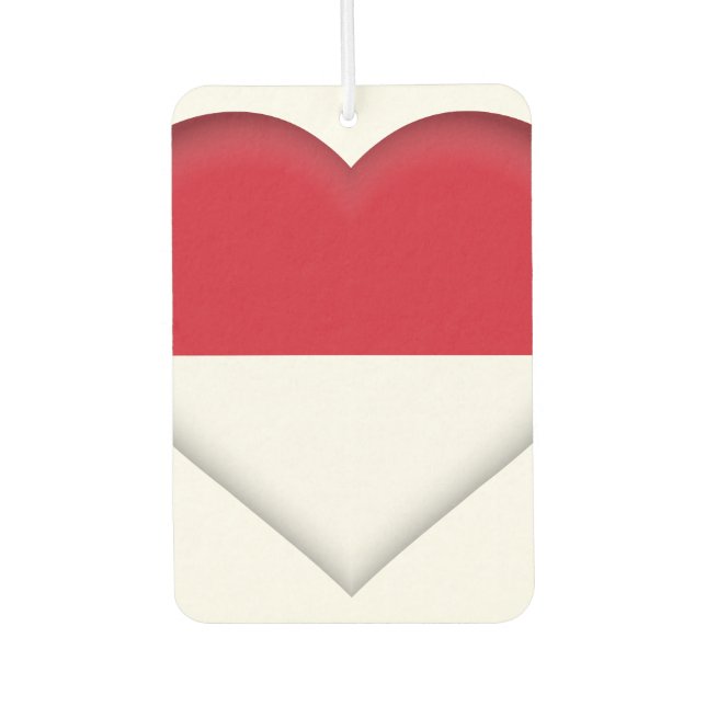 Indonesische Flagge Autolufterfrischer (Vorderseite)