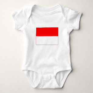 Indonesische Flagge Baby Strampler