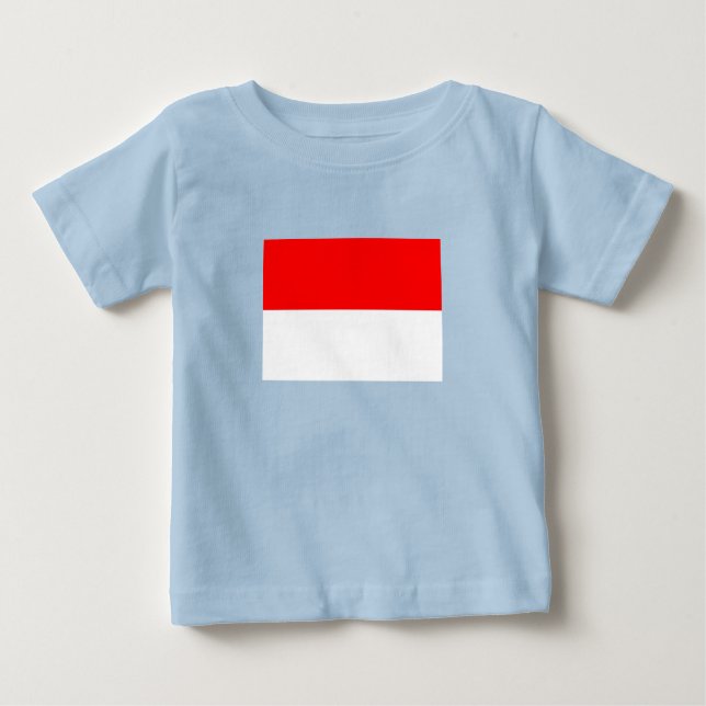 Indonesische Flagge Baby T-shirt (Vorderseite)