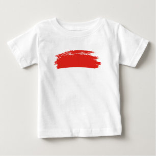 Indonesische Flagge Baby T-shirt