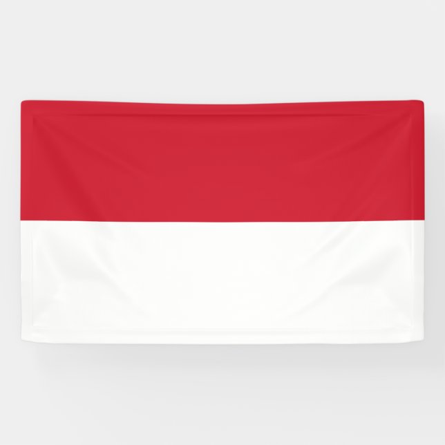 Indonesische Flagge Banner (Horizontal)