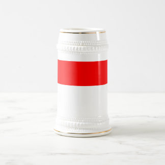 Indonesische Flagge Bierglas