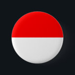 Indonesische Flagge Button<br><div class="desc">Patriotische Flagge Indonesiens.</div>