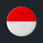 Indonesische Flagge Button<br><div class="desc">Patriotische Flagge Indonesiens.</div>