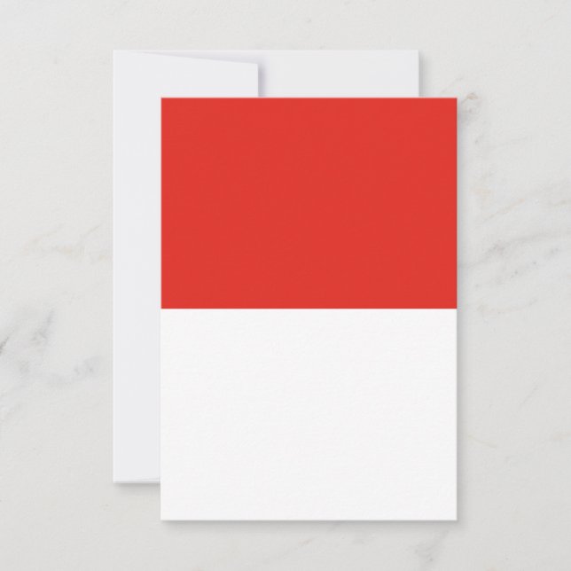 Indonesische Flagge Dankeskarte (Vorderseite)