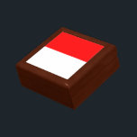 Indonesische Flagge Erinnerungskiste<br><div class="desc">Patriotische Flagge Indonesiens.</div>