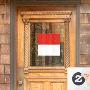 Indonesische Flagge Fensteraufkleber