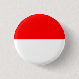 Indonesische Flagge, Flagge Indonesiens Button